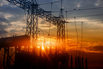 Wall Mural - main power plant energy ideas and energy saving.