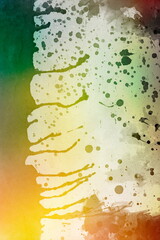 Wall Mural - Watercolor texture background colorful splash