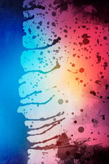 Wall Mural - Watercolor texture background colorful splash