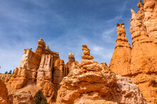 United States, Utah, Bryce Canyon National Park, Hoodoo Rock Formations In Bryce Canyon National Park