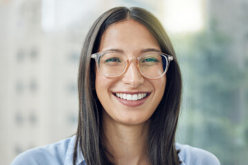 Aufkleber - My career is only going up from here. Cropped portrait of an attractive young businesswoman standing on the balcony of her office.