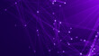 © Papapig - Abstract purple violet polygonal 3d rendering network technology background.