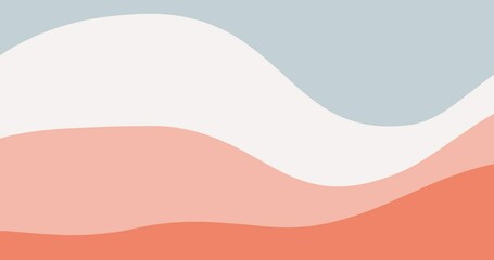 Wall Mural - animated colorful wave abstract background