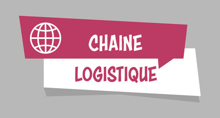 Poster - Logo chaîne logistique.