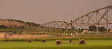 Mechanical Irrigation Of Motorized Cultivation Field