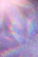 Neon Iridescent Holographic Stars Bokeh Background