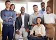 © Nicholas Felix/peopleimages.com - We handle business. Cropped portrait of a diverse group of businesspeople posing in their office.