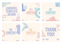 Microblog Or Carousel Design With Vector File For Your Digital Content Design.
