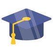 © Vectorslab - Academic cap icon, vector design of mortarboard