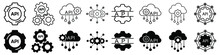 API Vector Icon. Software Integration Illustration Sign. Application Symbol. Cloud Logo. Development Sign Or Logo.