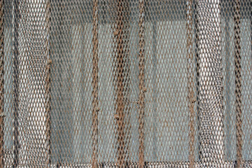 Wall Mural - Urban welded metal grid  texture as background