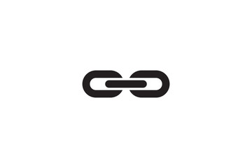 Poster - Chain link icon. Connection sign vector illustration. Linked interface design.