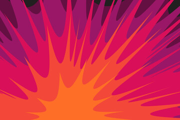Poster - simple background with gradient explosive pattern