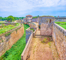 Poster - The rampart walk, Akkerman Fortress, Bilhorod-Dnistrovskyi, Ukraine