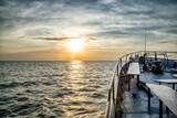 Fototapeta Pomosty - Boat view in the Black sea