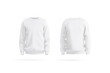 © Alexandr Bognat - Blank white knitted sweater mockup, front and back view