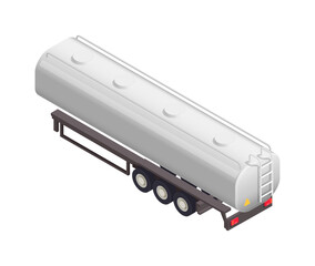 Wall Mural - Isometric Cargo Trailer