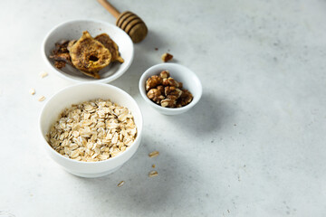 Poster - Ingredients for homemade granola