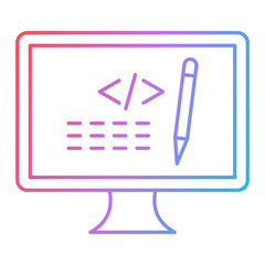 edit code icon design