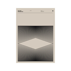 Aufkleber - Swiss Poster Design Graphics Made With Helvetica Typography Aesthetics And Geometric Forms