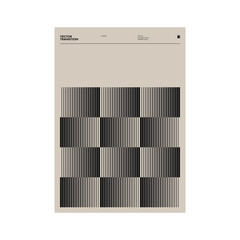 Aufkleber - Swiss Poster Design Graphics Made With Helvetica Typography Aesthetics And Geometric Forms