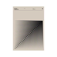 Canvas Print - Swiss Poster Design Graphics Made With Helvetica Typography Aesthetics And Geometric Forms