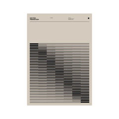 Aufkleber - Swiss Poster Design Graphics Made With Helvetica Typography Aesthetics And Geometric Forms