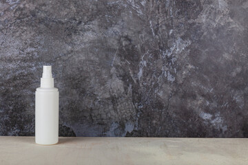 Wall Mural - Jars with cosmetic lotions and oils. Skin care.