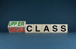 Upper or middle class Cubes form words Upper class or middle class