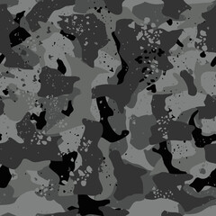 Camouflage of spots. Seamless pattern. Military texture. Abstract background of spots. Print on fabric and clothing. Vector