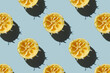 Pattern of Squeezed juicy Lemon
