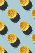 Pattern of Squeezed juicy Lemon