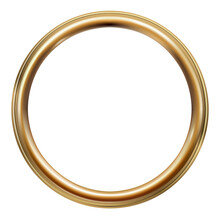 Round Classic Golden Vintage Picture Frame Oval