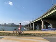 © kkebiq_Korea  - 잠실 한강공원, 자전거 타는 여자, 날씨 좋은 날, 클래식 자전거 / Jamsil Han River Park, Riding a Bicycle, Fine Day, Classic Bicycle