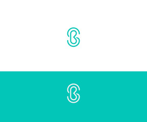 SB, BS Letter Logo Design vector Template