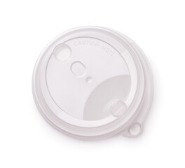 Sticker - Transparent plastic disposable takeaway coffee lid