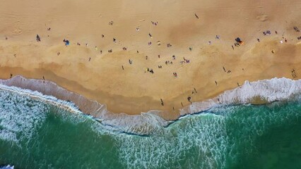 Sticker - Aerial view of Praia da Nazare, Portugal