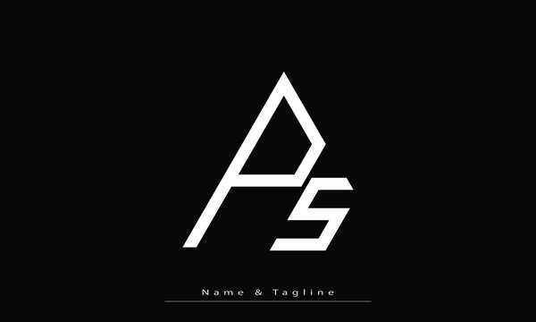Alphabet letters Initials Monogram logo PS , SP