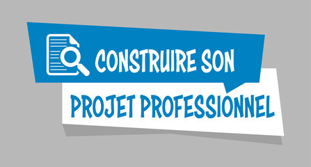 Canvas Print - Logo construire son projet professionnel.