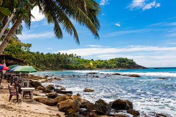 Wall Mural - Sunny view of Hiriketiya Beach