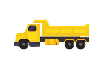 Wall Mural - flat yellow truck design