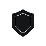 Fototapeta Desenie - shield vector silhouette for website symbol icon