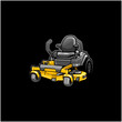 lawn mower isolated illustration vector