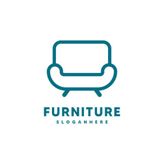 Wall Mural - Furniture logo design template icon vector illustration