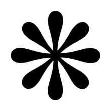 Asterisk Symbol Icon Illustration