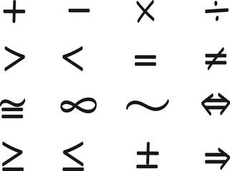 List of mathematical signs full set