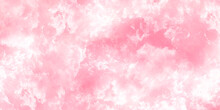 Soft Pink Watercolor And Soft Peach White And Beige Colors On Old Crumpled Paper Texture. Modern Grunge Design. Beautiful Pink And White Color Background. Colorful Sky Cloud Weather