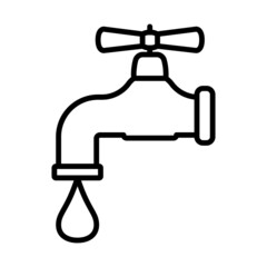 Poster - Icon Of Pipe With Valve