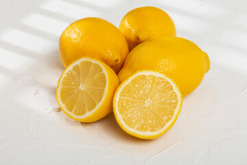 Wall Mural - Ripe And Fresh Fruit, Yellow Lemon - Citrus Meyeri