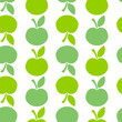 © Chilline - Apple fruit seamless pattern. Food template for background, textile, wrapping paper, wallpaper. Vector illustration